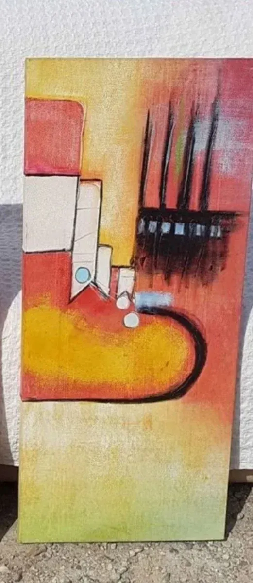 2 lienzos abstractos