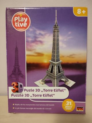 Puzzle 3D Torre Eiffel Playtive 31 piezas