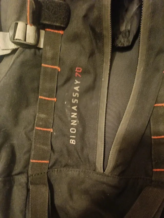 Mochila Montañero Grande Negra/Gris