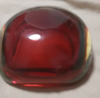 Cenicero Murano Rojo Cristal
