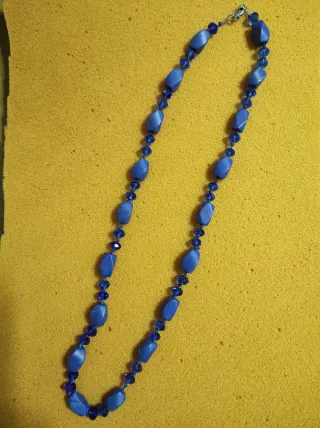 Collana lunga blu cm.65