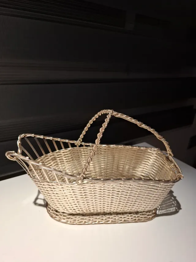 Cesto argentato per vino Christofle France coll-ga