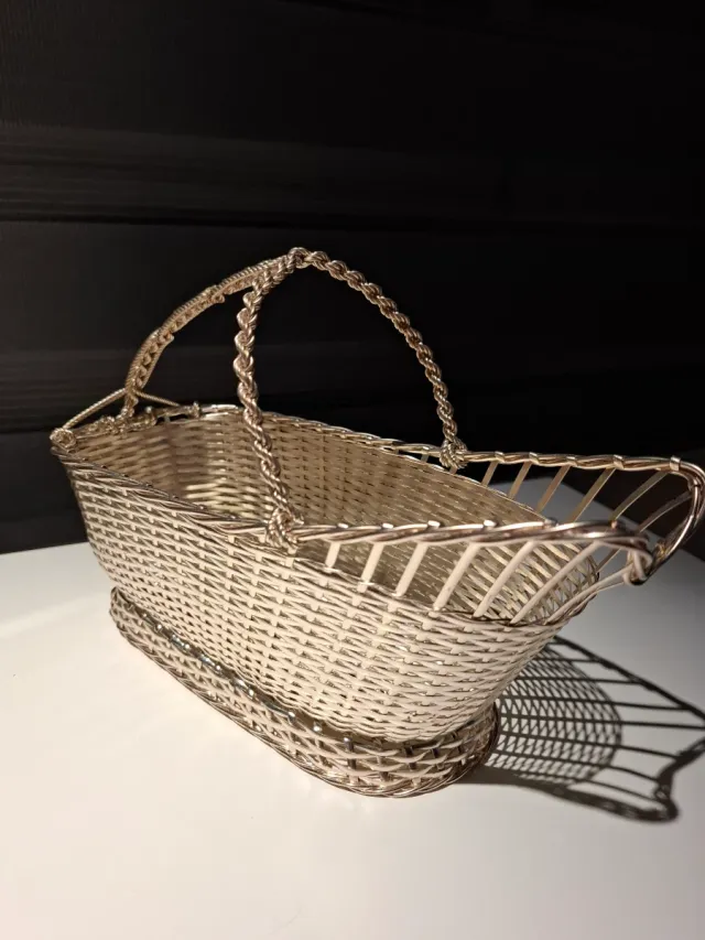 Cesto argentato per vino Christofle France coll-ga