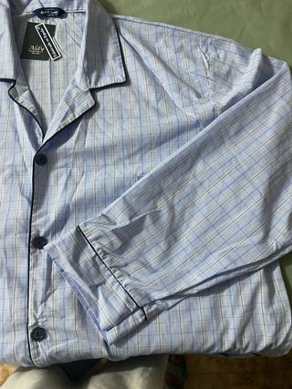Pijama Aldy Hombre Azul/Gris