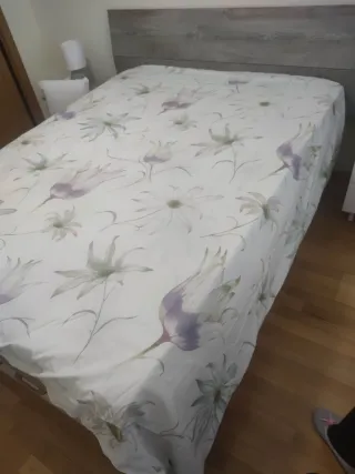 Funda Nórdica Zara Home Flores Moradas