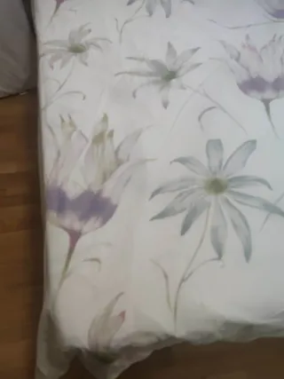 Funda Nórdica Zara Home Flores Moradas