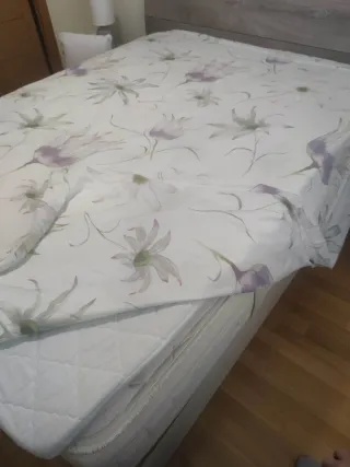 Funda Nórdica Zara Home Flores Moradas