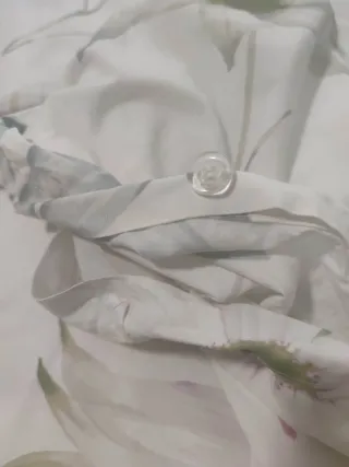 Funda Nórdica Zara Home Flores Moradas