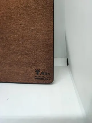 Quadretto vintage in legno con cornice dorata