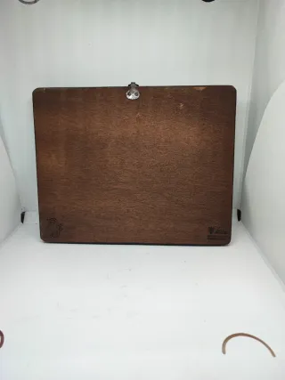 Quadretto vintage in legno con cornice dorata