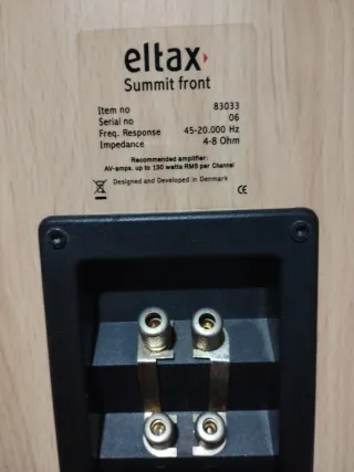 Altavoces Eltax Beige y Plata