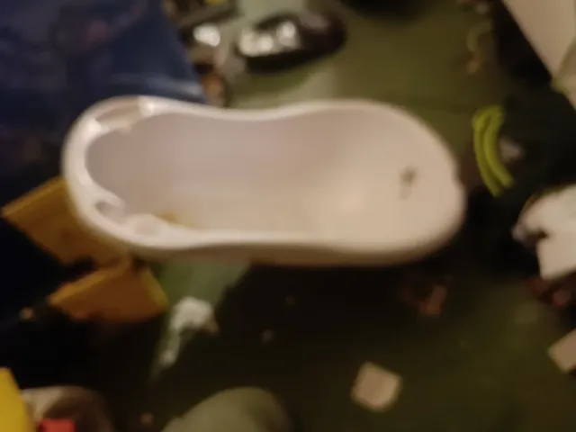 Bañera bebé blanca con estrellas