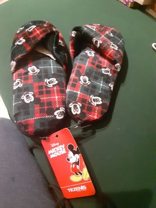 Zapatillas Casa Mickey Mouse Talla Única Nuevas