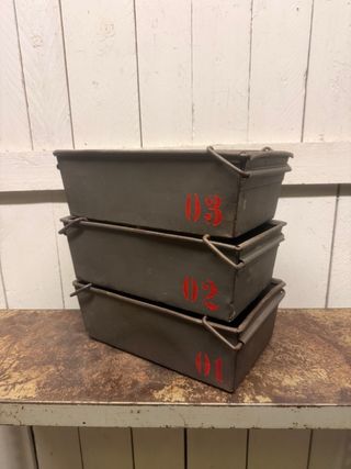 Caixas metálicas Vintage