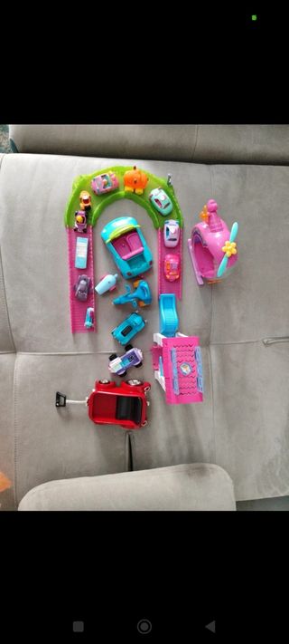 Set giochi bimbi: elicottero, macchinine, pista