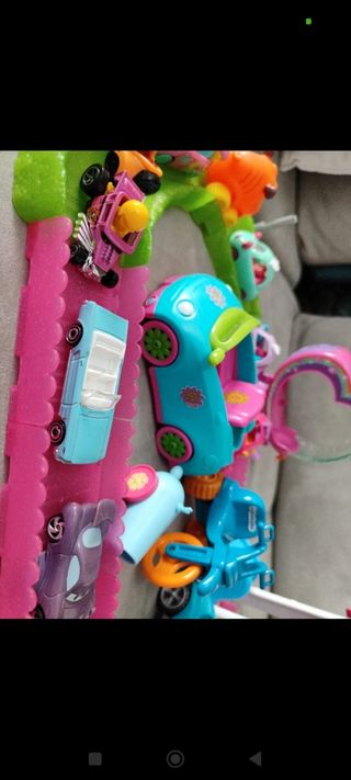 Set giochi bimbi: elicottero, macchinine, pista