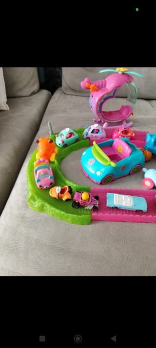 Set giochi bimbi: elicottero, macchinine, pista