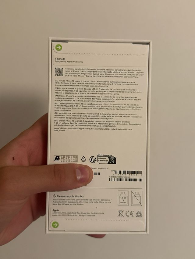 iPhone 16 256GB Preto Brand New Never opened