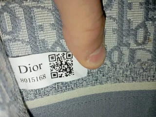 Borsa Christian Dior grigio e bianco