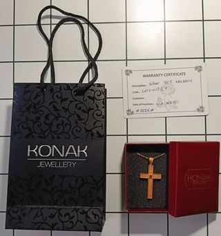 Cadena y Cruz Plata 925 con Sultanita