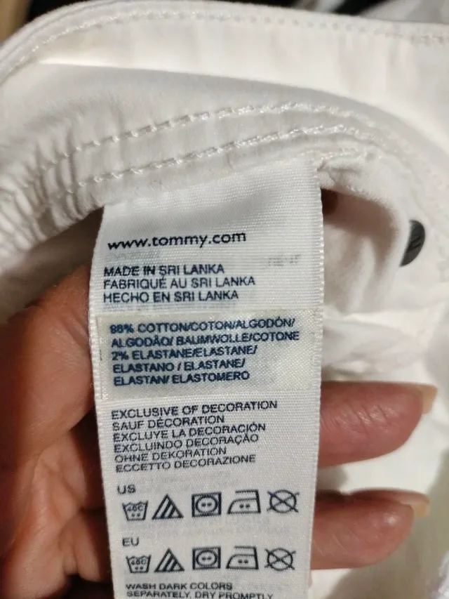 Pantalón Blanco Tommy Hilfiger Mujer