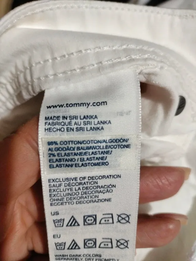 Pantalón Blanco Tommy Hilfiger Mujer