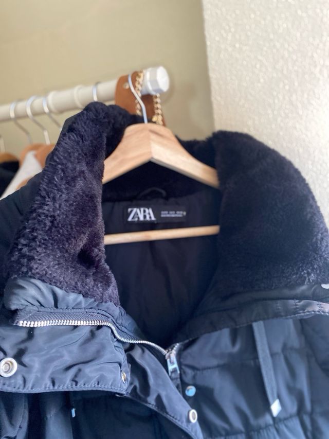 Abrigo Zara Negro Talla S
