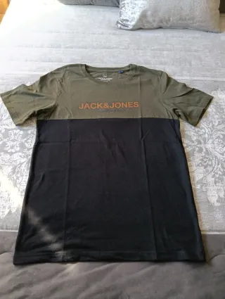 Camiseta Jack & Jones verde y negra