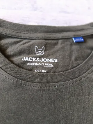 Camiseta Jack & Jones verde y negra