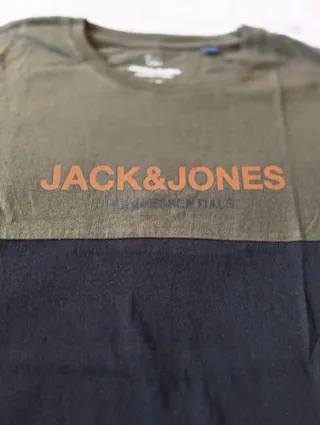Camiseta Jack & Jones verde y negra