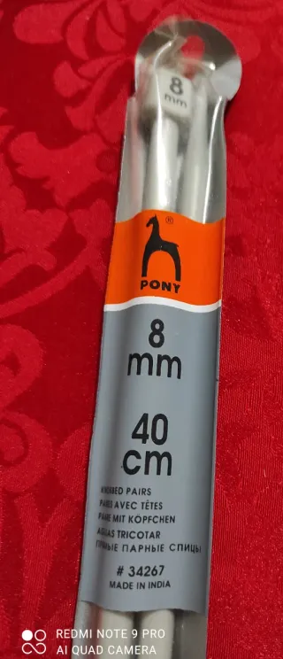 Ferri da maglia Pony 8 mm 40 cm