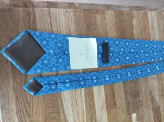 Corbata Loewe Azul y Blanca