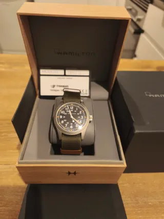 Hamilton Khaki Field Reloj Militar Verde