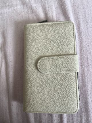 Portafoglio bianco in similpelle