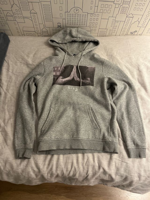 Sudadera con estampado Pray gris