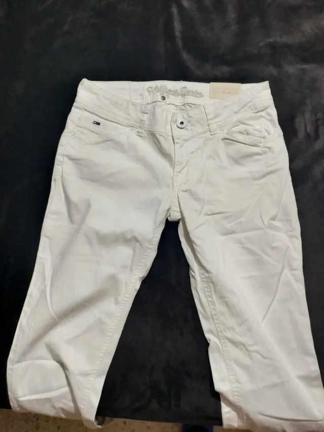 Pantalón Blanco Tommy Hilfiger Mujer Talla M