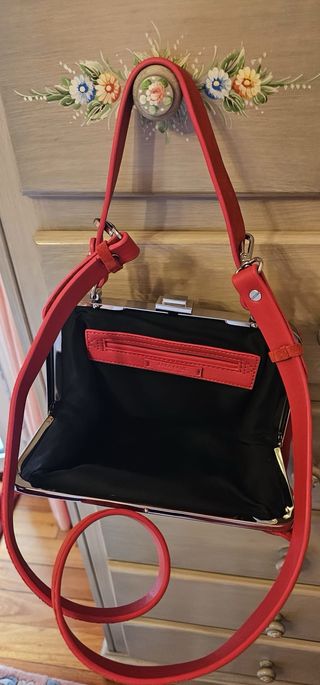 Bolso Zara Piel Rojo