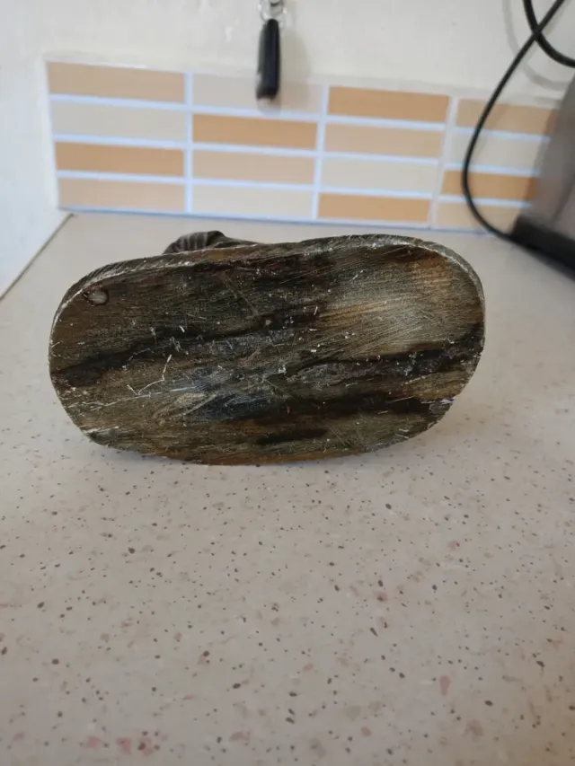 Zapatero tallado en piedra