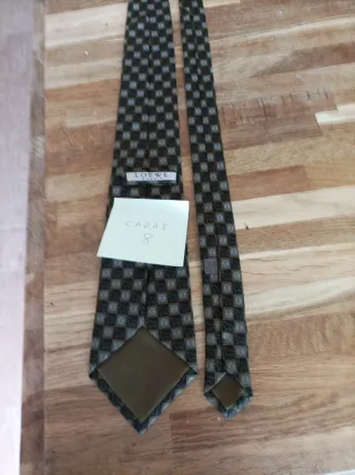 Corbata Loewe Negra y Verde Oliva