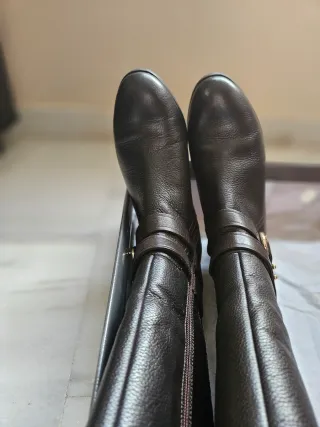 Botas altas ANTEA piel marrón