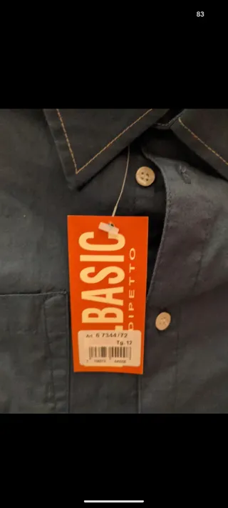 Camicia ragazzo BASIC nuova