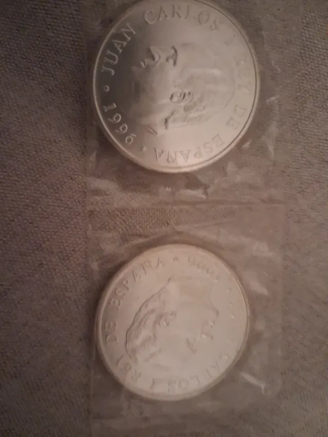 Monedas Juan Carlos I de España 1996 y 2000