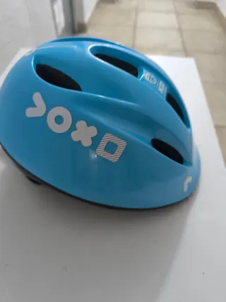 Casco bici niño azul