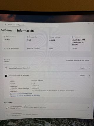 Torre PC Core i5 Blanca y Negra