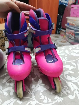 Patines en línea Oxelo rosas y morados