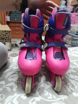 Patines en línea Oxelo rosas y morados