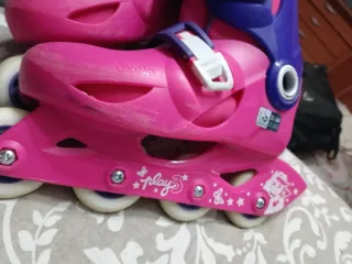 Patines en línea Oxelo rosas y morados