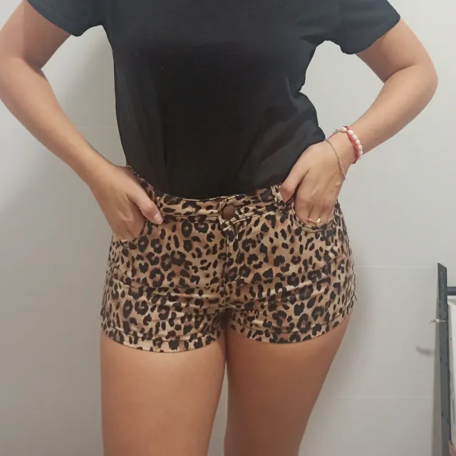Shorts de leopardo
