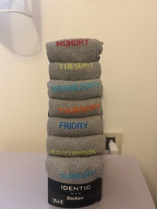 Calzini Uomo Identic Giorni Settimana Taglia Unica