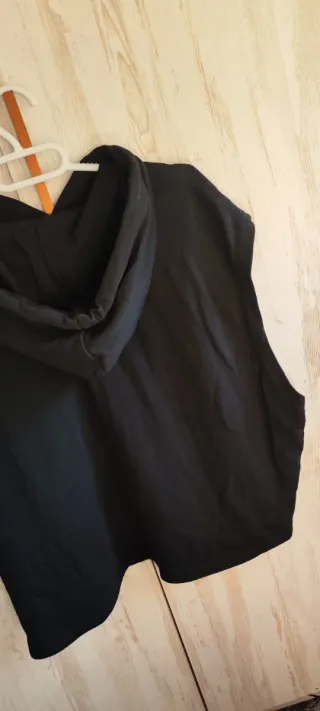 Lote 2 sudaderas sin mangas negro y blanco